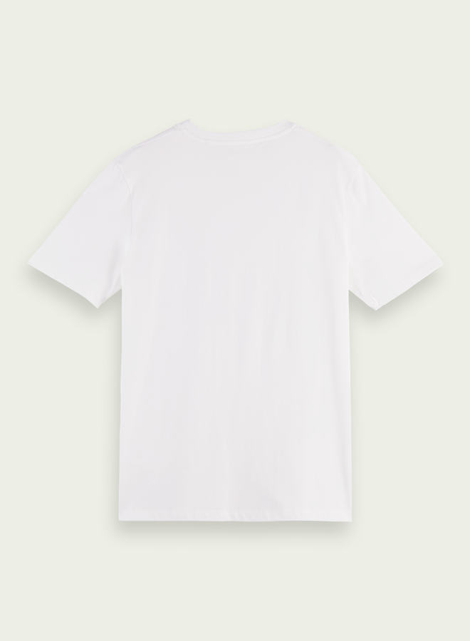 T-shirt Scotch & Soda signature blanc