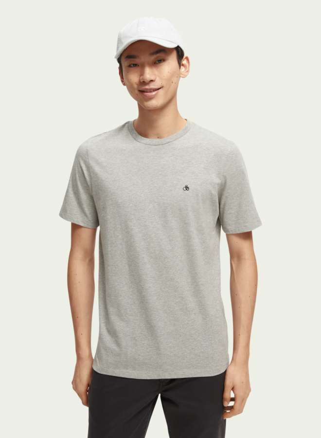 T-shirt Scotch & Soda signature gris mélange