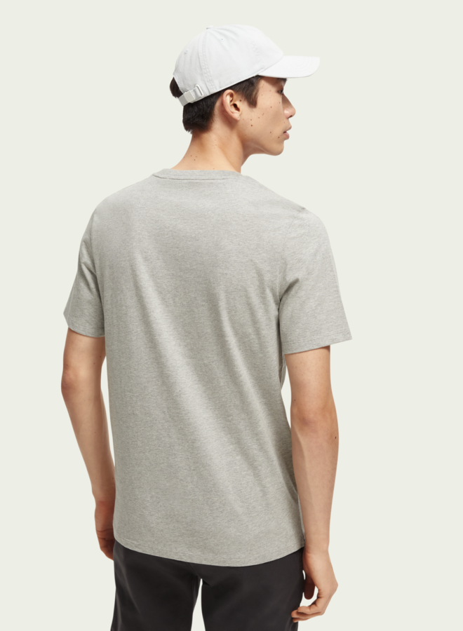 T-shirt Scotch & Soda signature gris mélange