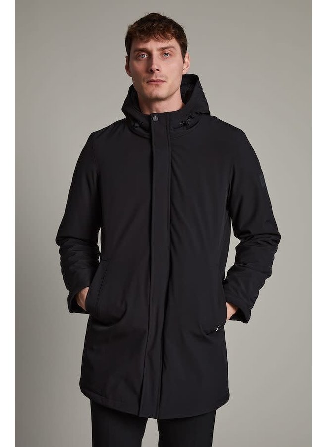 Manteau Matinique Deston à capuche noir