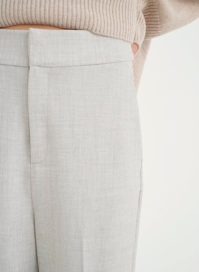 Pantalon InWear Wadina à jambes larges gris pâle chiné