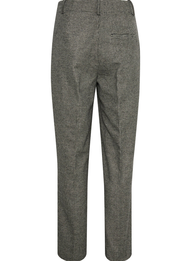 Pantalon Soaked in Luxury Kelsie imprimé pied-de-poule noir & gris