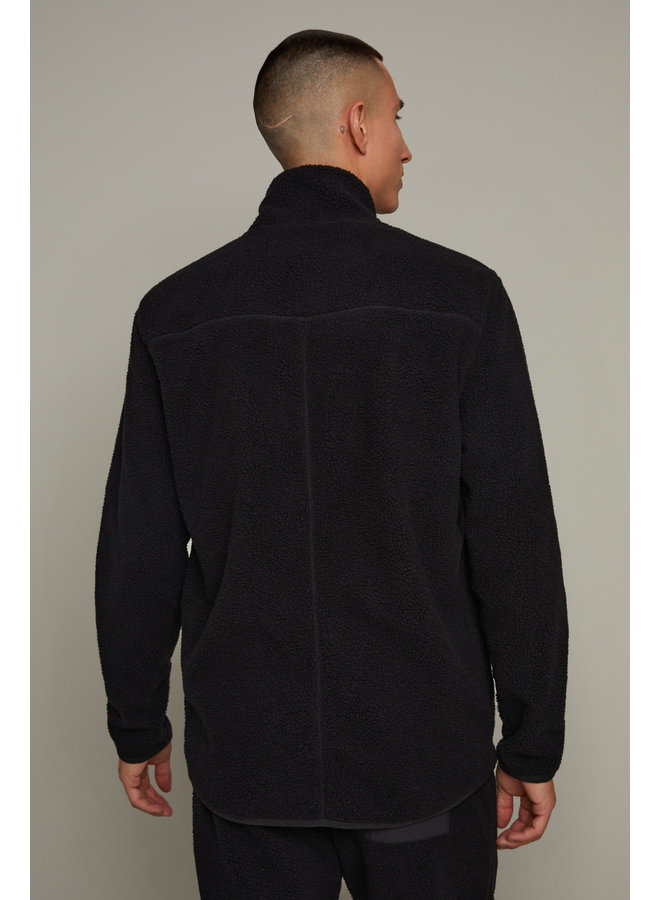 Jacket Matinique Isaac en laine polaire noir