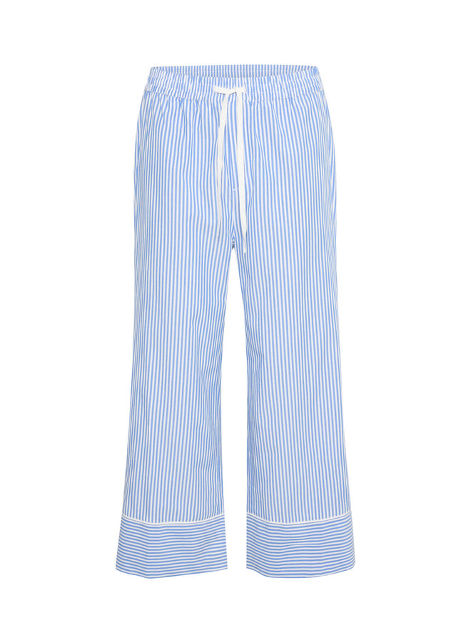 Pyjama InWear Cozy à rayures bleu et blanc