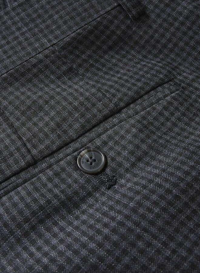 Pantalon Matinique Las en mélange de laine à motif vichy noir & gris