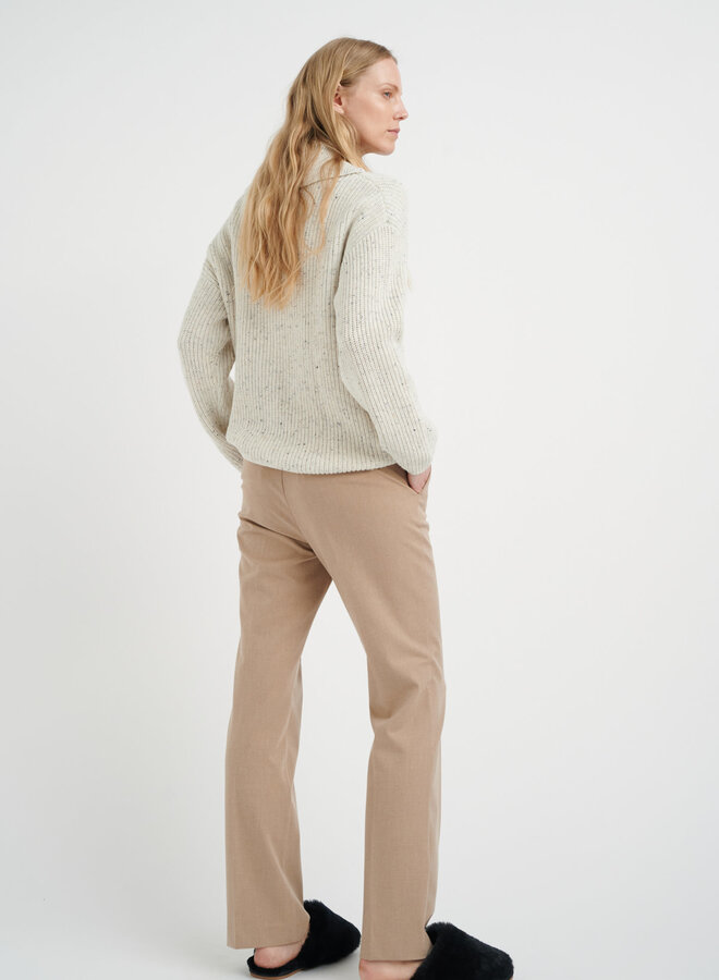 Pantalon InWear Nakita à jambes larges beige gruau