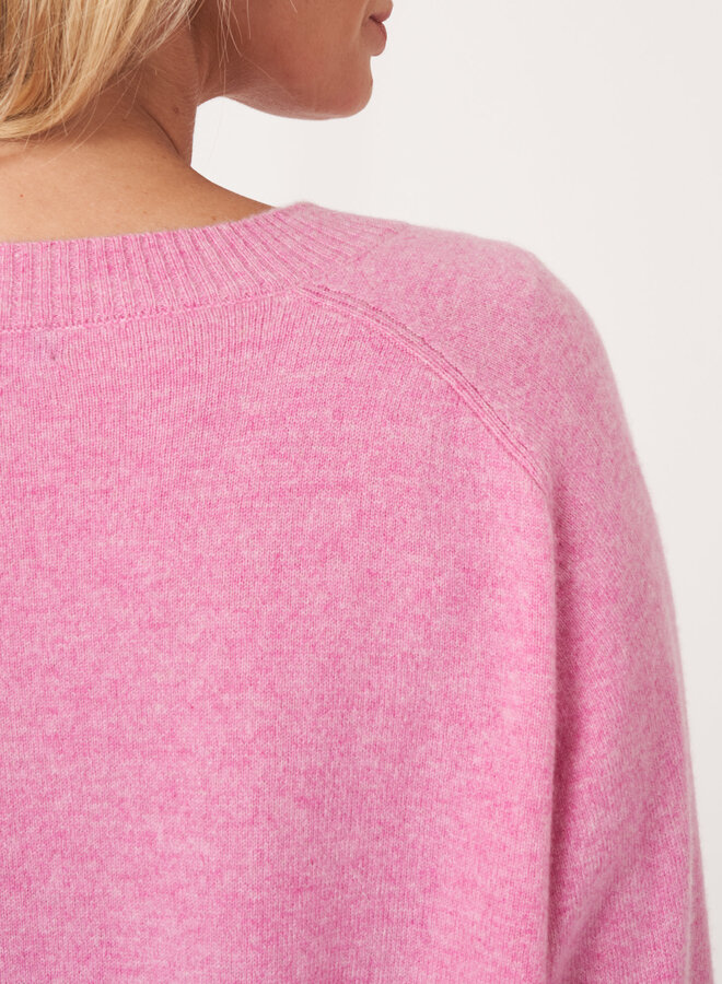 Tricot Repeat en cachemire rose sorbet