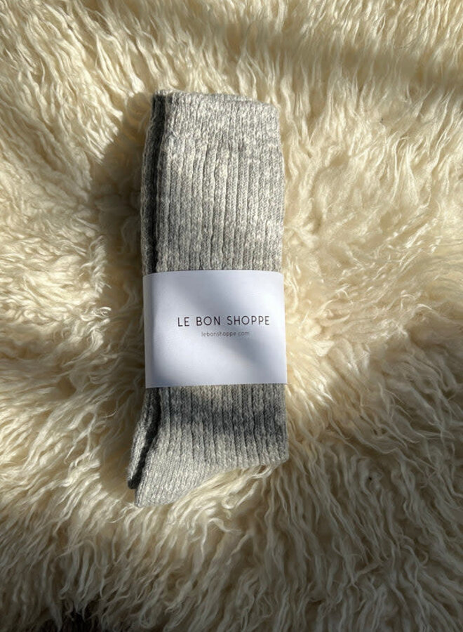 Bas Le Bon Shoppe Cottage gris pâle chiné