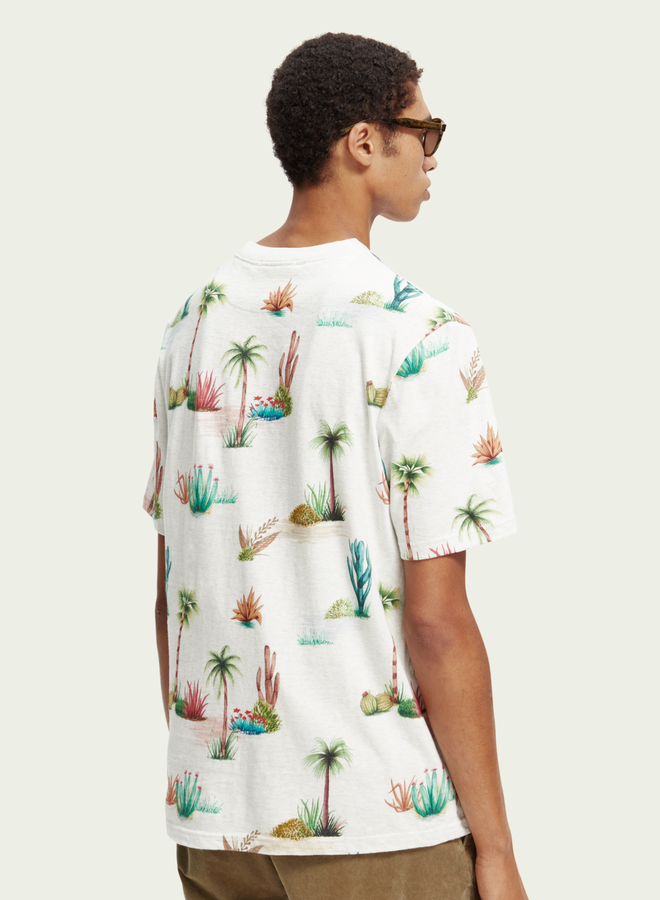 T-shirt Scotch & Soda à imprimé cactus & palmiers
