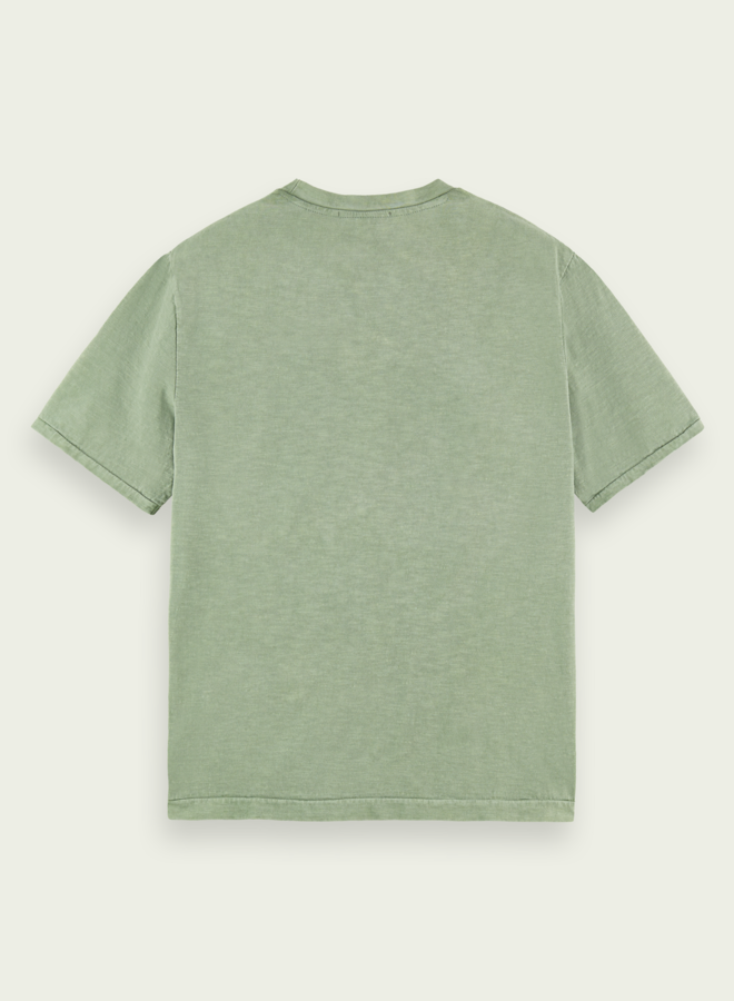 T-shirt Scotch & Soda vert à imprimé