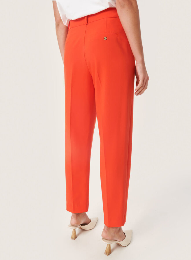 Pantalon Soaked in luxury Alisha rouge grenadine