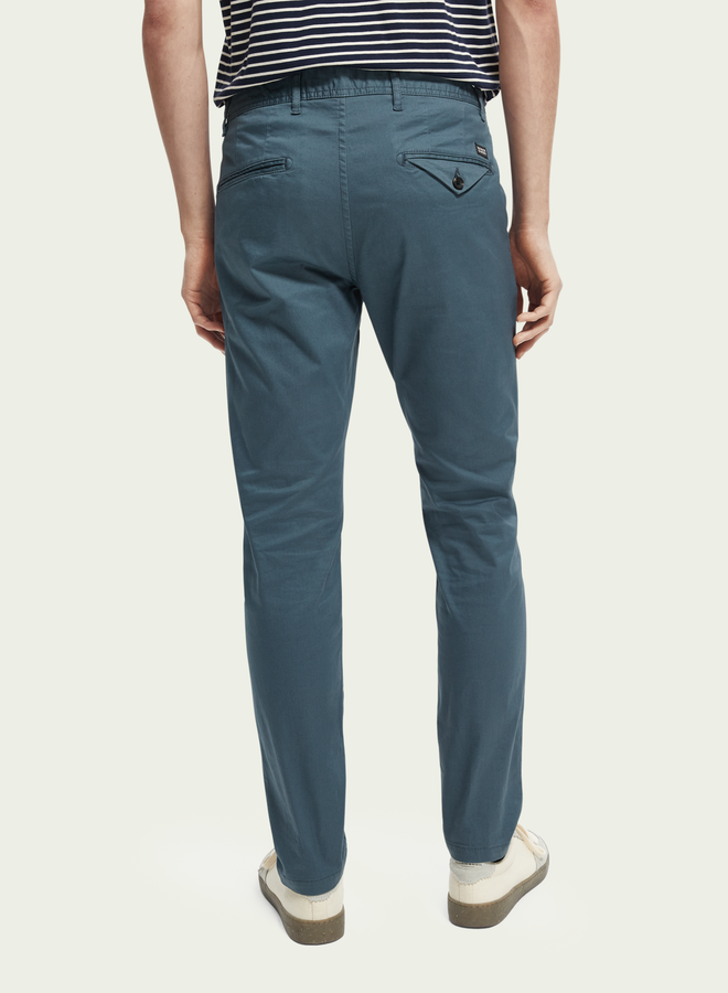 Pantalon Scotch & Soda Mott super slim gris bleu