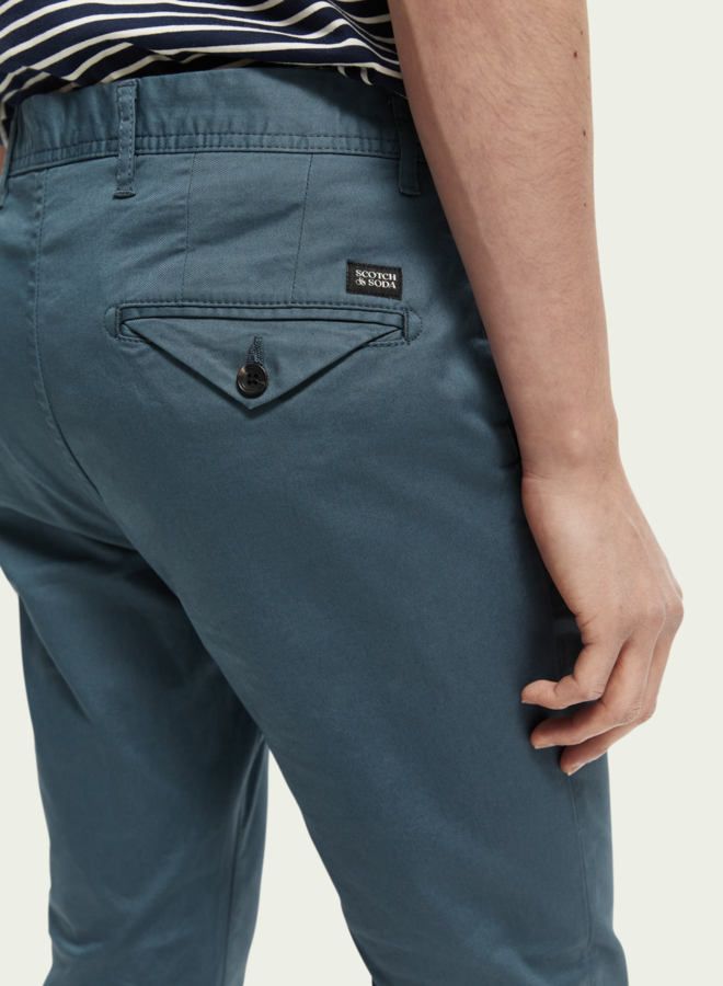 Pantalon Scotch & Soda Mott super slim gris bleu