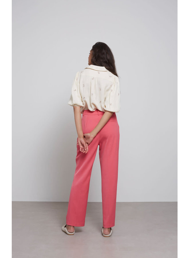 Pantalon Yaya à plis rose fuschia