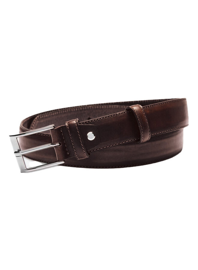 Ceinture Matinique Essinot en cuir brun chocolat