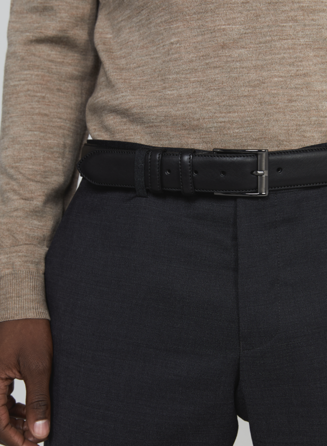 Ceinture Matinique Essinot en cuir noire