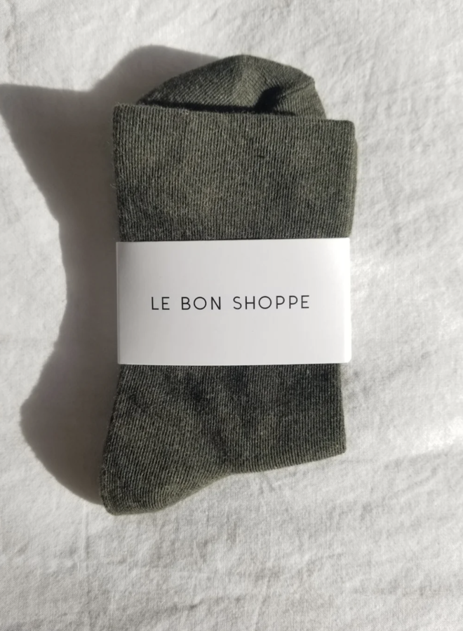 Bas Le Bon Shoppe Sneaker vert olive