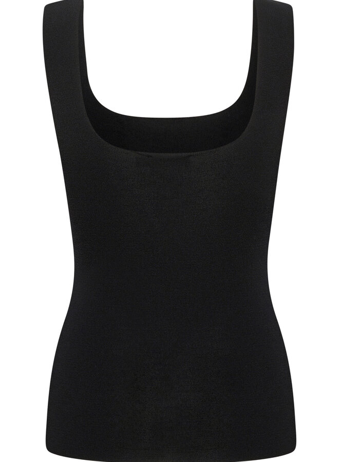 Camisole Soaked in Luxury Adrianna en tricot noire