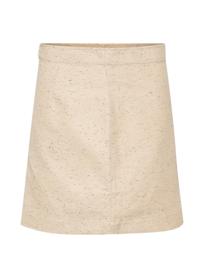 Jupe Soaked in Luxury Sus en tweed écrue & noire