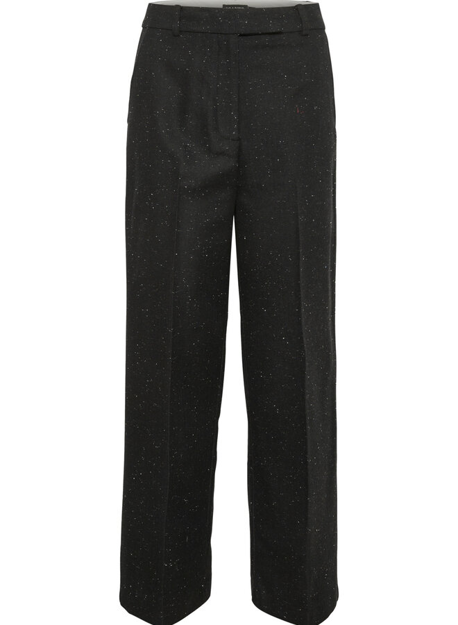 Pantalon Soaked in Luxury Sus Onika en tweed noir