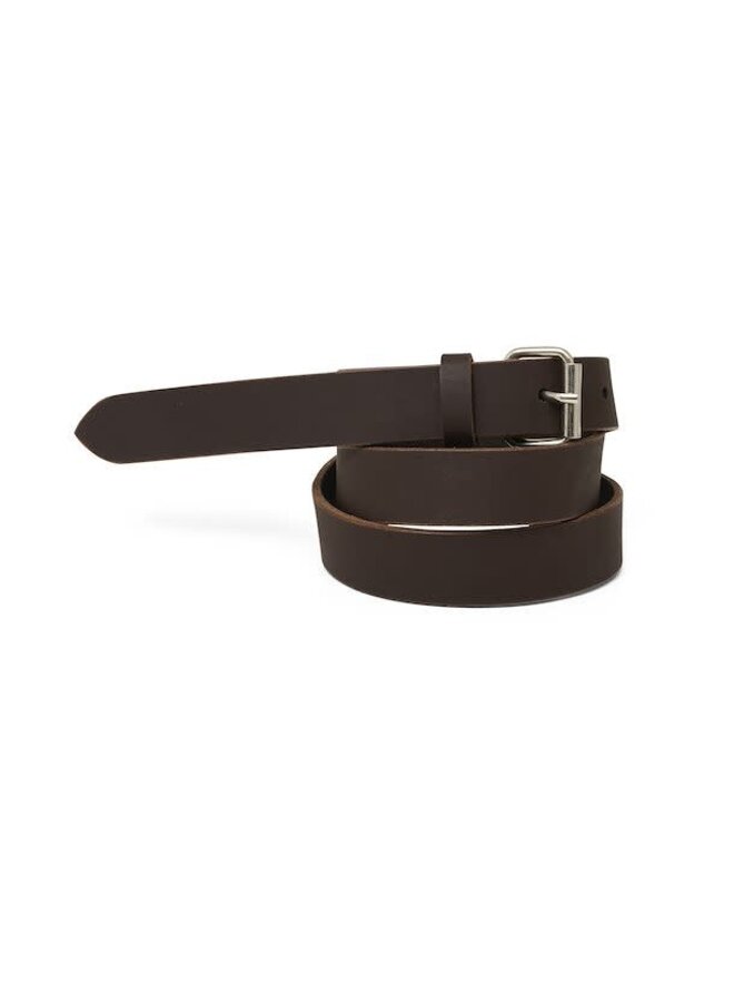 Ceinture Part Two Chantell en cuir brun chocolat