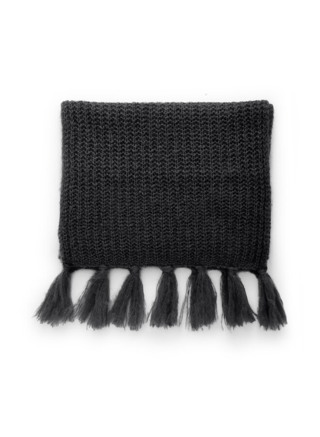 Foulard Part Two Charin en mohair noir