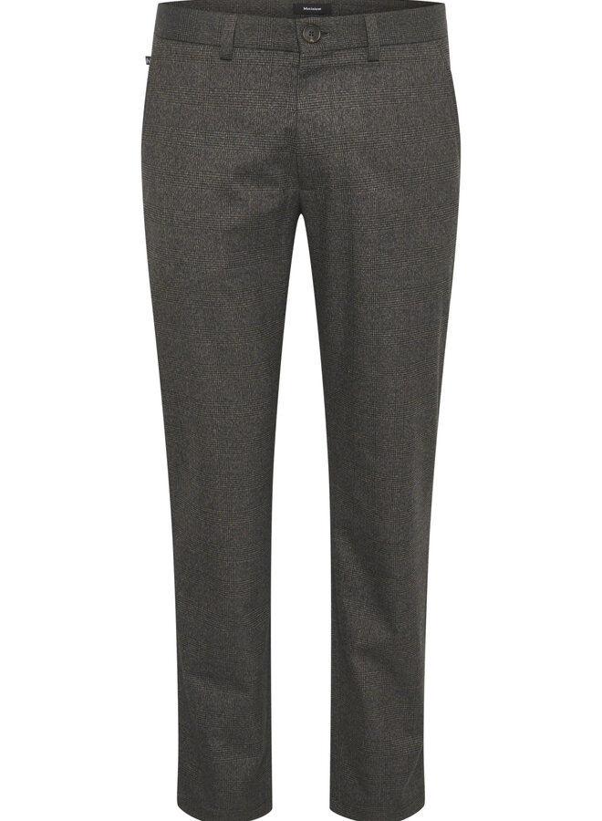 Pantalon Matinique Parker à motif Prince-de-Galles brun, noir & taupe