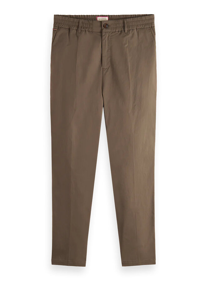 Pantalon Scotch & Soda à plis taupe