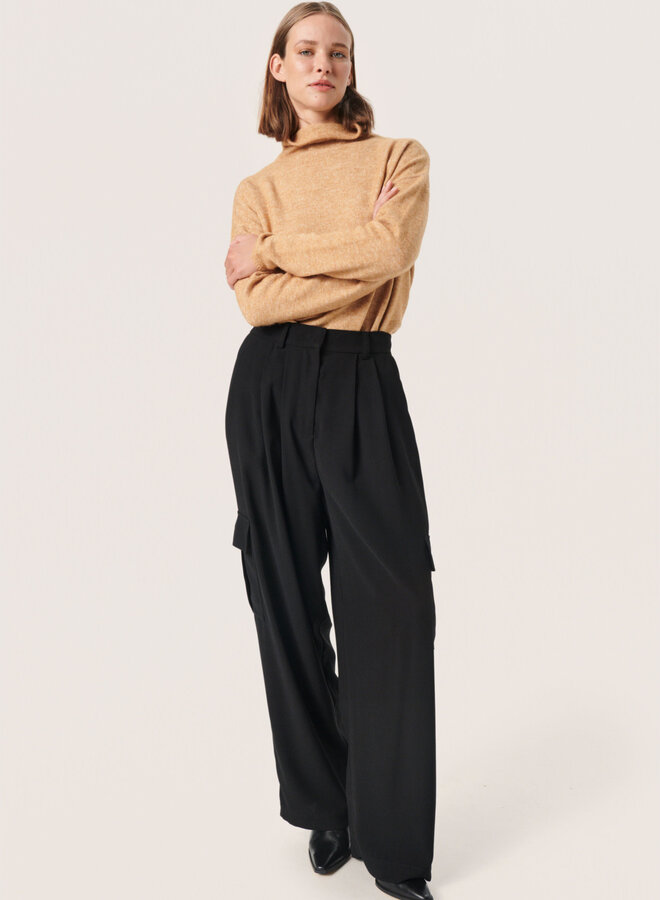 Pantalon Soaked in Luxury Shirley cargo noir