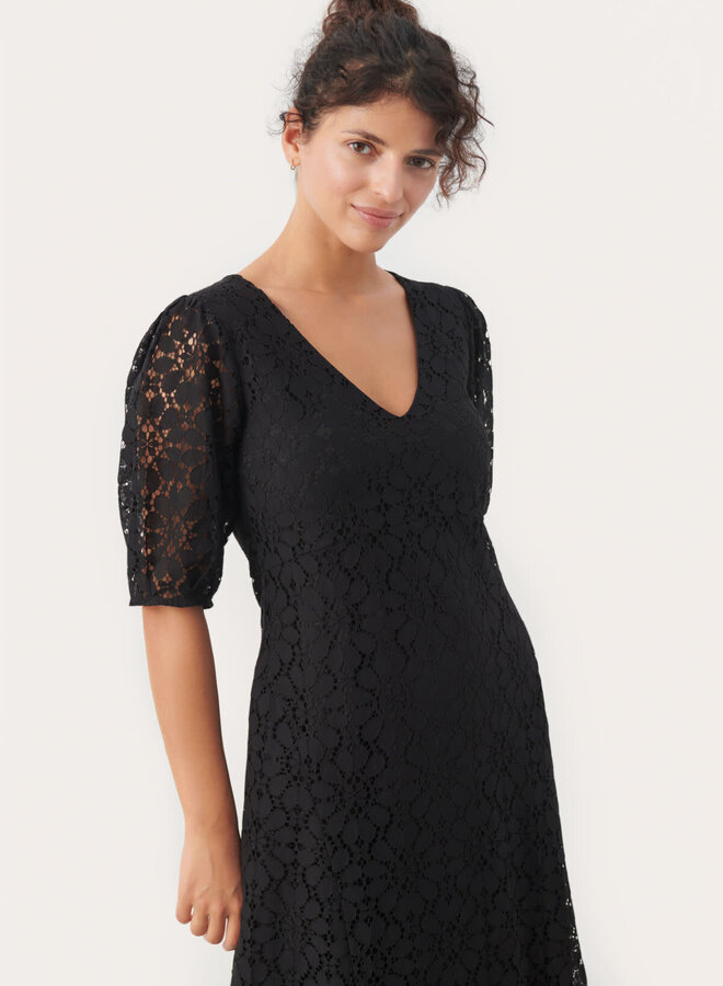 Robe Part Two Delphine en dentelle noire