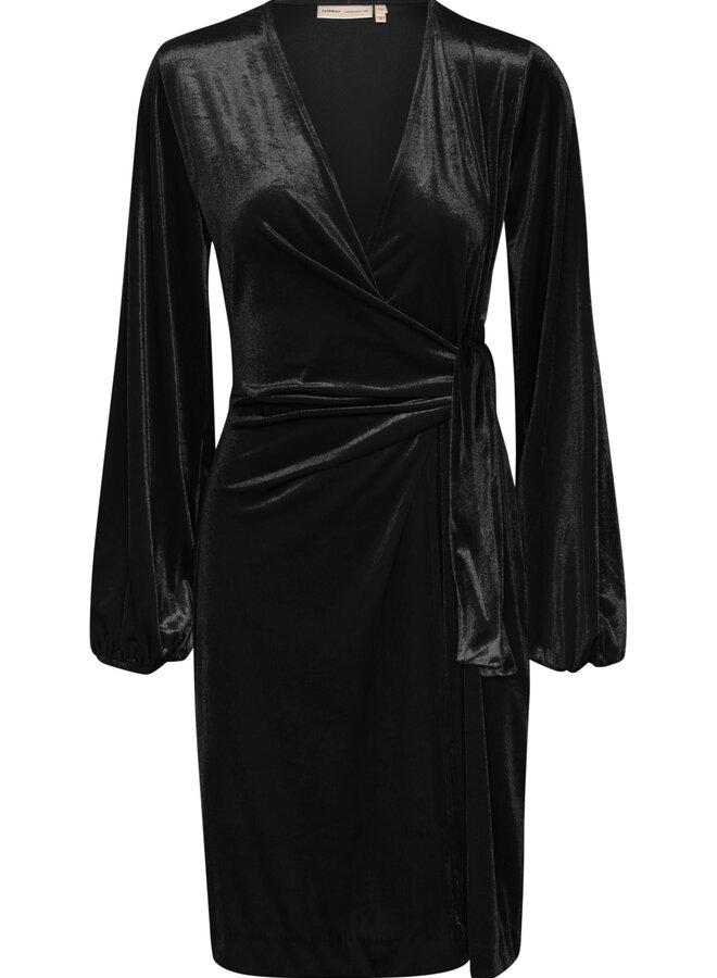 Robe InWear Goriel cache-coeur en velours noire