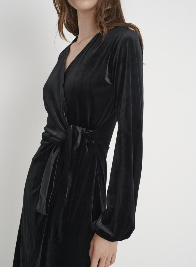 Robe InWear Goriel cache-coeur en velours noire