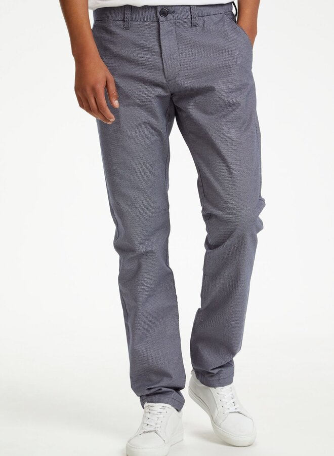 Pantalon Matinique Pristu chino bleu denim texturé