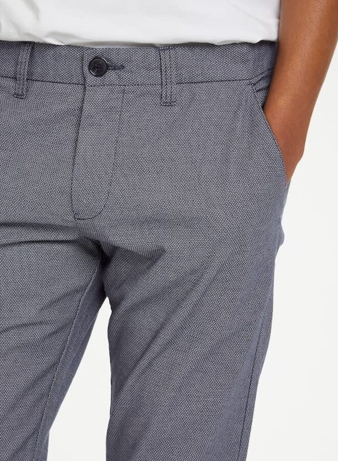 Pantalon Matinique Pristu chino bleu denim texturé