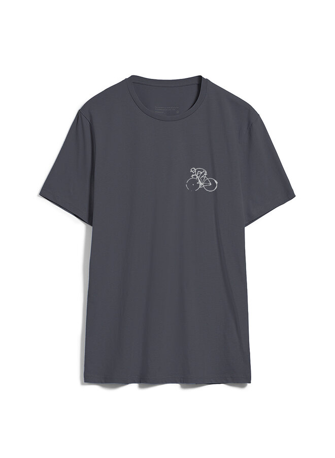 T-shirt Armedangels Jaames cycliste gris charcoal