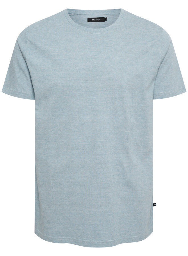 T-shirt Matinique Jermane à fines rayures bleu pâle