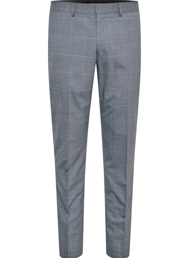 Pantalon Matinique Las Prince-de-Galles gris & bleu pâle
