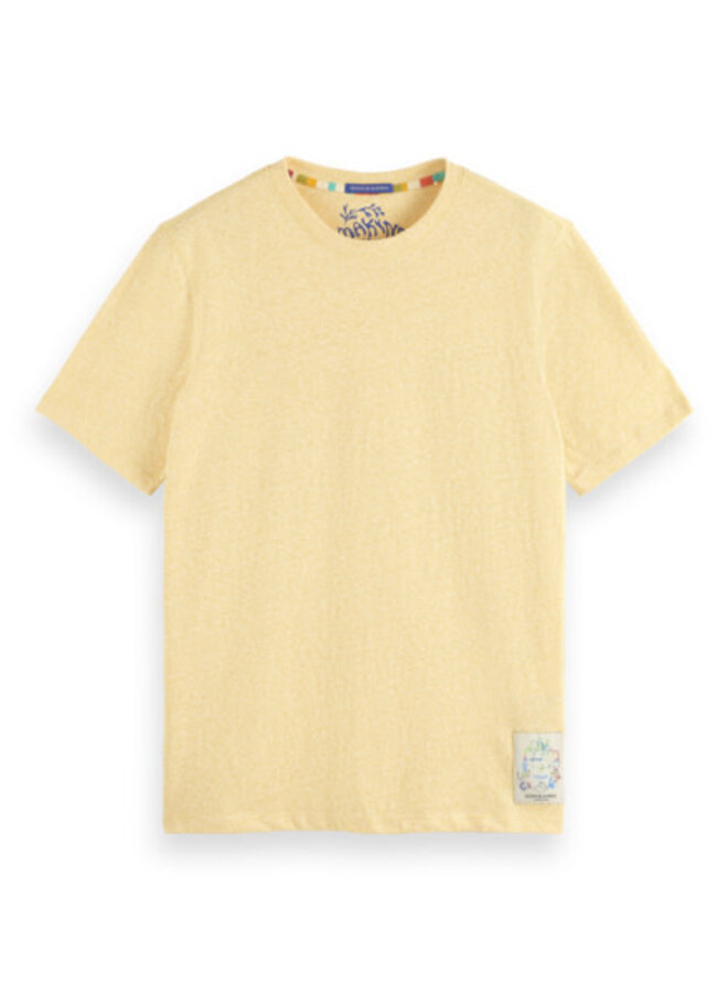 T-shirt Scotch & Soda jaune chiné