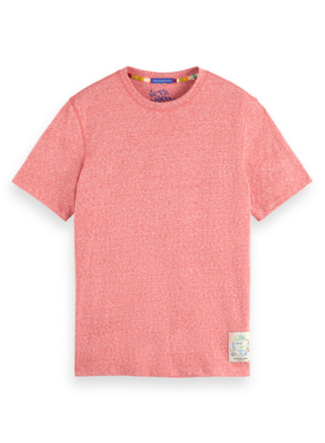 T-shirt Scotch & Soda rouge chiné