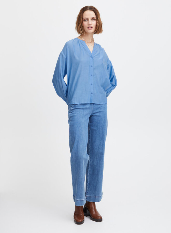 Blouse Atelier Rêve Thea bleue