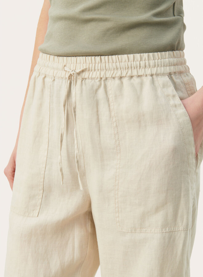 Pantalon Part Two Eniola en lin beige