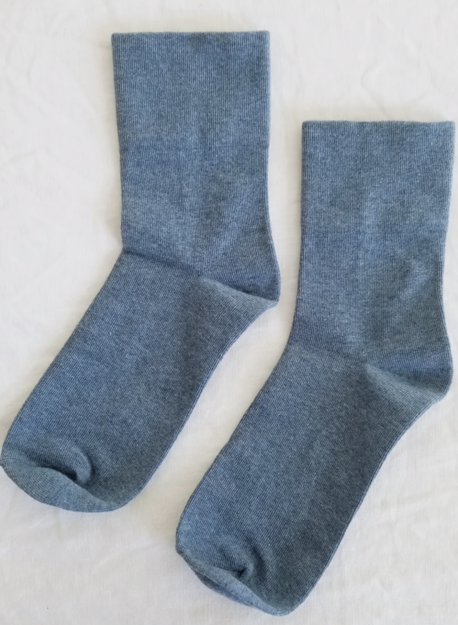 Bas Le Bon Shoppe Sneaker bleu denim chiné