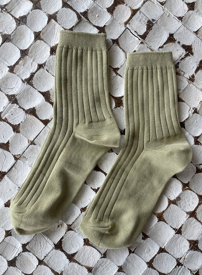 Bas Le Bon Shoppe Her Socks vert avocat