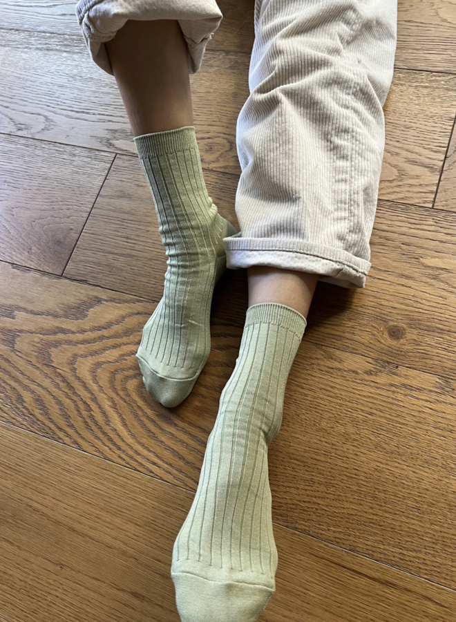 Bas Le Bon Shoppe Her Socks vert avocat