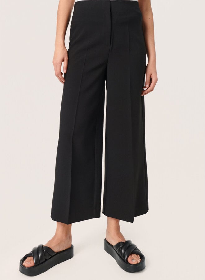 Pantalon Soaked in luxury Corinne aux chevilles noir