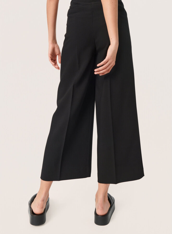 Pantalon Soaked in luxury Corinne aux chevilles noir