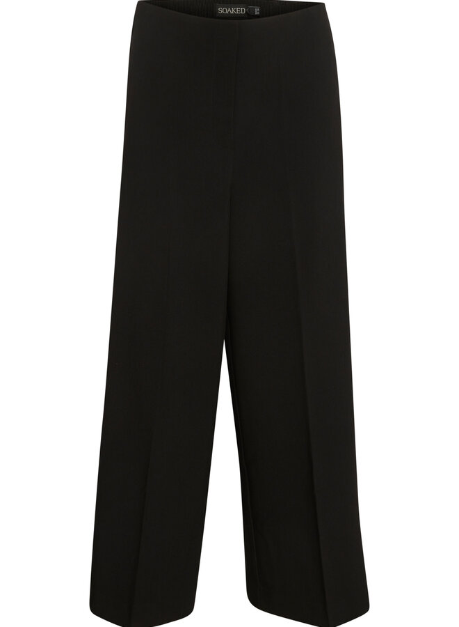 Pantalon Soaked in luxury Corinne aux chevilles noir