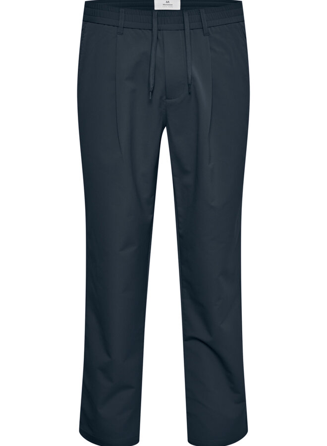 Pantalon Matinique Jay à plis bleu marine