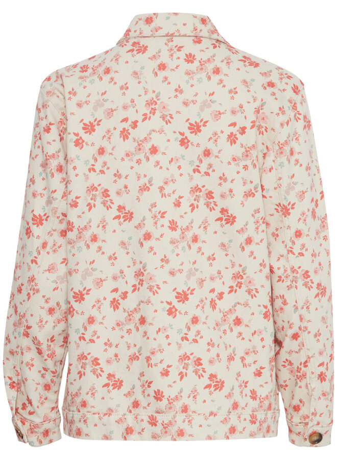Jacket Atelier Rêve April écru fleuri orange