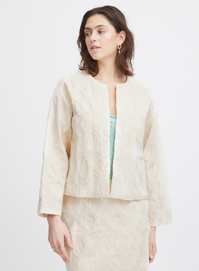 Jacket Atelier Rêve Bera à broderies écru